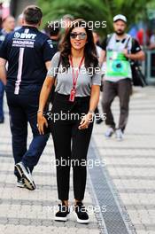 Fabiana Flosi (BRA), wife of Bernie Ecclestone (GBR). 29.09.2018. Formula 1 World Championship, Rd 16, Russian Grand Prix, Sochi Autodrom, Sochi, Russia, Qualifying Day.