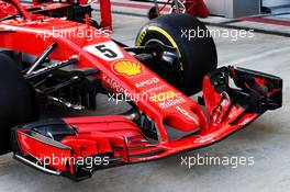 Ferrari SF71H front wing detail. 27.09.2018. Formula 1 World Championship, Rd 16, Russian Grand Prix, Sochi Autodrom, Sochi, Russia, Preparation Day.
