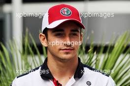Charles Leclerc (MON) Sauber F1 Team. 27.09.2018. Formula 1 World Championship, Rd 16, Russian Grand Prix, Sochi Autodrom, Sochi, Russia, Preparation Day.