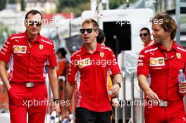Sebastian Vettel (GER) Ferrari walks the circuit with the team. 27.09.2018. Formula 1 World Championship, Rd 16, Russian Grand Prix, Sochi Autodrom, Sochi, Russia, Preparation Day.