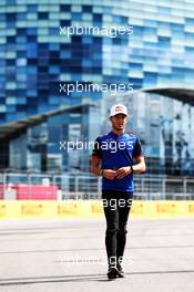 Pierre Gasly (FRA) Scuderia Toro Rosso walks the circuit. 27.09.2018. Formula 1 World Championship, Rd 16, Russian Grand Prix, Sochi Autodrom, Sochi, Russia, Preparation Day.