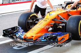 McLaren MCL33 front wing detail. 27.09.2018. Formula 1 World Championship, Rd 16, Russian Grand Prix, Sochi Autodrom, Sochi, Russia, Preparation Day.