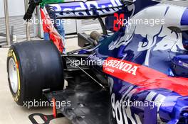 Scuderia Toro Rosso STR13 rear wing detail. 27.09.2018. Formula 1 World Championship, Rd 16, Russian Grand Prix, Sochi Autodrom, Sochi, Russia, Preparation Day.