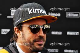 Fernando Alonso (ESP) McLaren. 27.09.2018. Formula 1 World Championship, Rd 16, Russian Grand Prix, Sochi Autodrom, Sochi, Russia, Preparation Day.