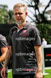 Kevin Magnussen (DEN) Haas F1 Team. 14.09.2018. Formula 1 World Championship, Rd 15, Singapore Grand Prix, Marina Bay Street Circuit, Singapore, Practice Day.
