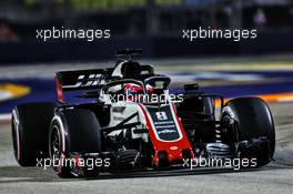 Romain Grosjean (FRA) Haas F1 Team VF-18. 14.09.2018. Formula 1 World Championship, Rd 15, Singapore Grand Prix, Marina Bay Street Circuit, Singapore, Practice Day.