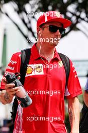 Kimi Raikkonen (FIN) Ferrari. 14.09.2018. Formula 1 World Championship, Rd 15, Singapore Grand Prix, Marina Bay Street Circuit, Singapore, Practice Day.