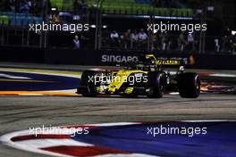 Nico Hulkenberg (GER) Renault Sport F1 Team RS18. 14.09.2018. Formula 1 World Championship, Rd 15, Singapore Grand Prix, Marina Bay Street Circuit, Singapore, Practice Day.