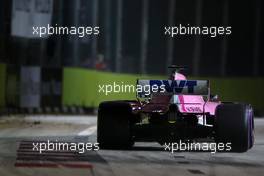 Sergio Perez (MEX) Sahara Force India F1   14.09.2018. Formula 1 World Championship, Rd 15, Singapore Grand Prix, Marina Bay Street Circuit, Singapore, Practice Day.
