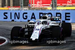 Lance Stroll (CDN) Williams FW41. 14.09.2018. Formula 1 World Championship, Rd 15, Singapore Grand Prix, Marina Bay Street Circuit, Singapore, Practice Day.
