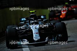 Valtteri Bottas (FIN) Mercedes AMG F1 W09. 14.09.2018. Formula 1 World Championship, Rd 15, Singapore Grand Prix, Marina Bay Street Circuit, Singapore, Practice Day.