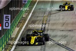 Carlos Sainz Jr (ESP) Renault Sport F1 Team RS18. 16.09.2018. Formula 1 World Championship, Rd 15, Singapore Grand Prix, Marina Bay Street Circuit, Singapore, Race Day.