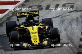 Nico Hulkenberg (GER) Renault Sport F1 Team RS18. 16.09.2018. Formula 1 World Championship, Rd 15, Singapore Grand Prix, Marina Bay Street Circuit, Singapore, Race Day.