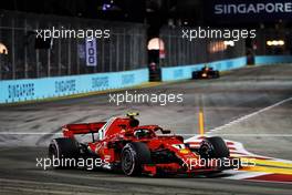 Kimi Raikkonen (FIN) Ferrari SF71H. 16.09.2018. Formula 1 World Championship, Rd 15, Singapore Grand Prix, Marina Bay Street Circuit, Singapore, Race Day.