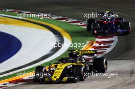 Nico Hulkenberg (GER) Renault Sport F1 Team RS18. 16.09.2018. Formula 1 World Championship, Rd 15, Singapore Grand Prix, Marina Bay Street Circuit, Singapore, Race Day.
