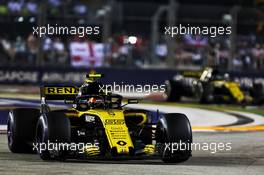 Carlos Sainz Jr (ESP) Renault Sport F1 Team RS18. 16.09.2018. Formula 1 World Championship, Rd 15, Singapore Grand Prix, Marina Bay Street Circuit, Singapore, Race Day.