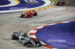 Lewis Hamilton (GBR) Mercedes AMG F1 W09. 16.09.2018. Formula 1 World Championship, Rd 15, Singapore Grand Prix, Marina Bay Street Circuit, Singapore, Race Day.