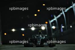 Valtteri Bottas (FIN) Mercedes AMG F1 W09. 16.09.2018. Formula 1 World Championship, Rd 15, Singapore Grand Prix, Marina Bay Street Circuit, Singapore, Race Day.