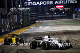 Lance Stroll (CDN) Williams FW41. 16.09.2018. Formula 1 World Championship, Rd 15, Singapore Grand Prix, Marina Bay Street Circuit, Singapore, Race Day.
