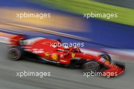 Sebastian Vettel (GER) Scuderia Ferrari  15.09.2018. Formula 1 World Championship, Rd 15, Singapore Grand Prix, Marina Bay Street Circuit, Singapore, Qualifying Day.