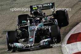 Valtteri Bottas (FIN) Mercedes AMG F1 W09. 15.09.2018. Formula 1 World Championship, Rd 15, Singapore Grand Prix, Marina Bay Street Circuit, Singapore, Qualifying Day.