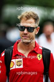 Sebastian Vettel (GER) Ferrari. 15.09.2018. Formula 1 World Championship, Rd 15, Singapore Grand Prix, Marina Bay Street Circuit, Singapore, Qualifying Day.
