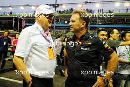 (L to R): Andreas Weissenbacher, BWT Chief Executive Officer with Christian Horner (GBR) Red Bull Racing Team Principal. 16.09.2018. Formula 1 World Championship, Rd 15, Singapore Grand Prix, Marina Bay Street Circuit, Singapore, Race Day.
