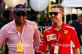 Sebastian Vettel (GER) Ferrari. 13.09.2018. Formula 1 World Championship, Rd 15, Singapore Grand Prix, Marina Bay Street Circuit, Singapore, Preparation Day.