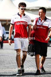 Charles Leclerc (MON) Sauber F1 Team. 23.11.2018. Formula 1 World Championship, Rd 21, Abu Dhabi Grand Prix, Yas Marina Circuit, Abu Dhabi, Practice Day.