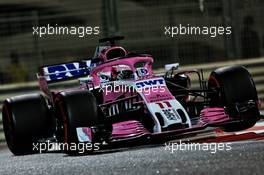 Sergio Perez (MEX) Racing Point Force India F1 VJM11. 23.11.2018. Formula 1 World Championship, Rd 21, Abu Dhabi Grand Prix, Yas Marina Circuit, Abu Dhabi, Practice Day.