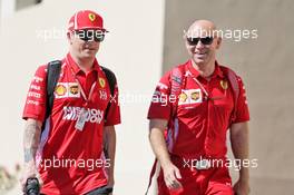 (L to R): Kimi Raikkonen (FIN) Ferrari with Mark Arnall (GBR) Personal Trainer. 23.11.2018. Formula 1 World Championship, Rd 21, Abu Dhabi Grand Prix, Yas Marina Circuit, Abu Dhabi, Practice Day.