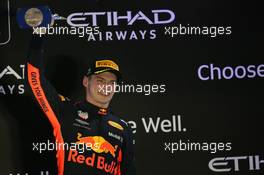 3rd place Max Verstappen (NLD) Red Bull Racing RB14. 25.11.2018. Formula 1 World Championship, Rd 21, Abu Dhabi Grand Prix, Yas Marina Circuit, Abu Dhabi, Race Day.