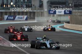 Valtteri Bottas (FIN) Mercedes AMG F1 W09. 25.11.2018. Formula 1 World Championship, Rd 21, Abu Dhabi Grand Prix, Yas Marina Circuit, Abu Dhabi, Race Day.