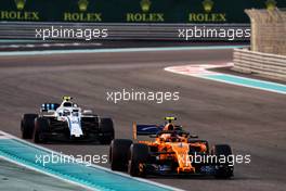 Stoffel Vandoorne (BEL) McLaren MCL33. 25.11.2018. Formula 1 World Championship, Rd 21, Abu Dhabi Grand Prix, Yas Marina Circuit, Abu Dhabi, Race Day.