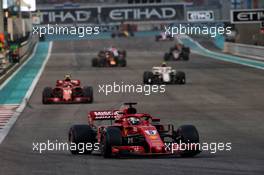 Sebastian Vettel (GER) Ferrari SF71H. 25.11.2018. Formula 1 World Championship, Rd 21, Abu Dhabi Grand Prix, Yas Marina Circuit, Abu Dhabi, Race Day.