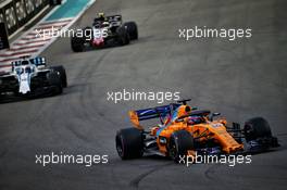 Fernando Alonso (ESP) McLaren MCL33. 25.11.2018. Formula 1 World Championship, Rd 21, Abu Dhabi Grand Prix, Yas Marina Circuit, Abu Dhabi, Race Day.