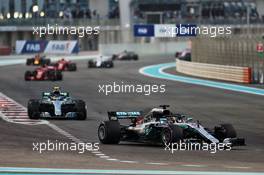 Lewis Hamilton (GBR) Mercedes AMG F1 W09. 25.11.2018. Formula 1 World Championship, Rd 21, Abu Dhabi Grand Prix, Yas Marina Circuit, Abu Dhabi, Race Day.