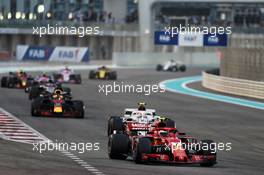 Kimi Raikkonen (FIN) Ferrari SF71H. 25.11.2018. Formula 1 World Championship, Rd 21, Abu Dhabi Grand Prix, Yas Marina Circuit, Abu Dhabi, Race Day.