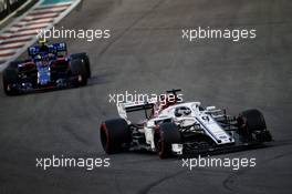 Marcus Ericsson (SWE) Sauber C37. 25.11.2018. Formula 1 World Championship, Rd 21, Abu Dhabi Grand Prix, Yas Marina Circuit, Abu Dhabi, Race Day.