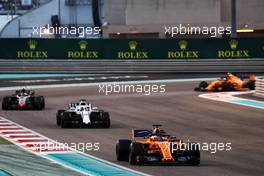 Fernando Alonso (ESP) McLaren MCL33. 25.11.2018. Formula 1 World Championship, Rd 21, Abu Dhabi Grand Prix, Yas Marina Circuit, Abu Dhabi, Race Day.