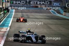 Valtteri Bottas (FIN) Mercedes AMG F1 W09. 25.11.2018. Formula 1 World Championship, Rd 21, Abu Dhabi Grand Prix, Yas Marina Circuit, Abu Dhabi, Race Day.