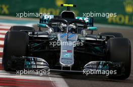Valtteri Bottas (FIN) Mercedes AMG F1  24.11.2018. Formula 1 World Championship, Rd 21, Abu Dhabi Grand Prix, Yas Marina Circuit, Abu Dhabi, Qualifying Day.