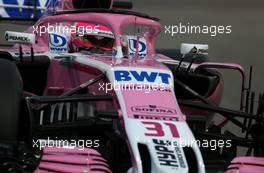 Esteban Ocon (FRA) Force India F1  24.11.2018. Formula 1 World Championship, Rd 21, Abu Dhabi Grand Prix, Yas Marina Circuit, Abu Dhabi, Qualifying Day.