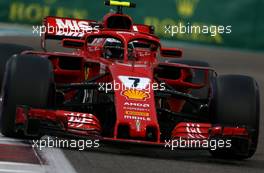 Kimi Raikkonen (FIN) Scuderia Ferrari  24.11.2018. Formula 1 World Championship, Rd 21, Abu Dhabi Grand Prix, Yas Marina Circuit, Abu Dhabi, Qualifying Day.