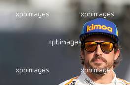 Fernando Alonso (ESP) McLaren F1  25.11.2018. Formula 1 World Championship, Rd 21, Abu Dhabi Grand Prix, Yas Marina Circuit, Abu Dhabi, Race Day.