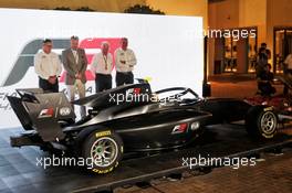 The 2019 F3 car is unveiled by Sean Bratches (USA) Formula 1 Managing Director, Commercial Operations  Bruno Michel (FRA) F2 CEO, and Charlie Whiting (GBR) FIA Delegate. 22.11.2018. Formula 1 World Championship, Rd 21, Abu Dhabi Grand Prix, Yas Marina Circuit, Abu Dhabi, Preparation Day.