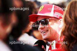 Kimi Raikkonen (FIN) Ferrari with the media. 22.11.2018. Formula 1 World Championship, Rd 21, Abu Dhabi Grand Prix, Yas Marina Circuit, Abu Dhabi, Preparation Day.