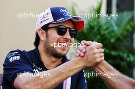 Sergio Perez (MEX) Racing Point Force India F1 Team. 22.11.2018. Formula 1 World Championship, Rd 21, Abu Dhabi Grand Prix, Yas Marina Circuit, Abu Dhabi, Preparation Day.