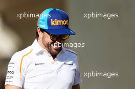 Fernando Alonso (ESP) McLaren. 22.11.2018. Formula 1 World Championship, Rd 21, Abu Dhabi Grand Prix, Yas Marina Circuit, Abu Dhabi, Preparation Day.