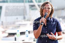 Claire Williams (GBR) Williams Deputy Team Principal. 22.11.2018. Formula 1 World Championship, Rd 21, Abu Dhabi Grand Prix, Yas Marina Circuit, Abu Dhabi, Preparation Day.